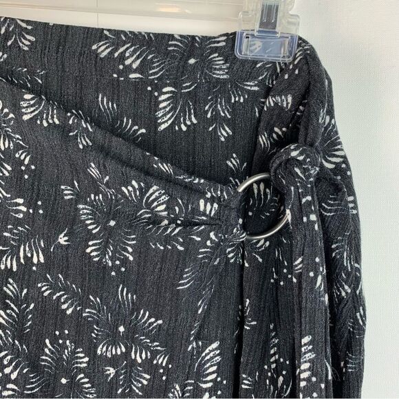 Free people women’s floral midi wrap skirt size 2 - Picture 5 of 7